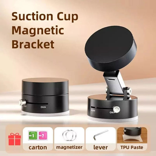 Suporte Magnético para Celular com Sucção a Vácuo