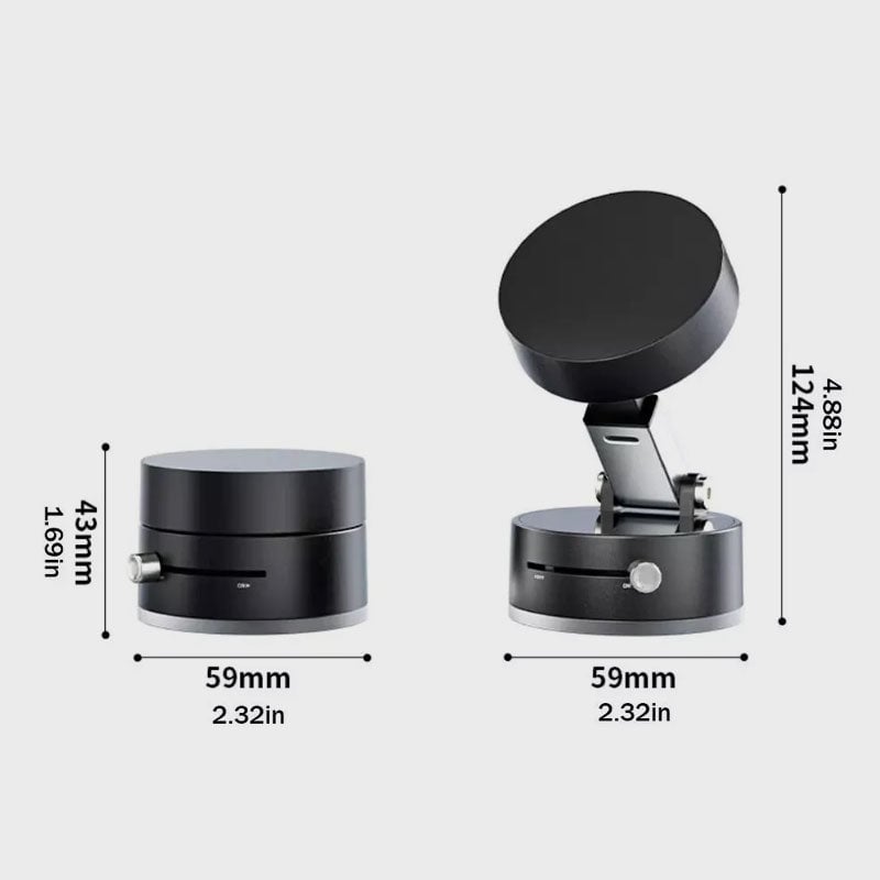 Suporte Magnético para Celular com Sucção a Vácuo