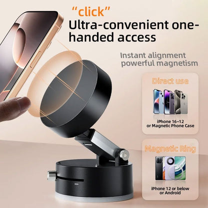 Suporte Magnético para Celular com Sucção a Vácuo